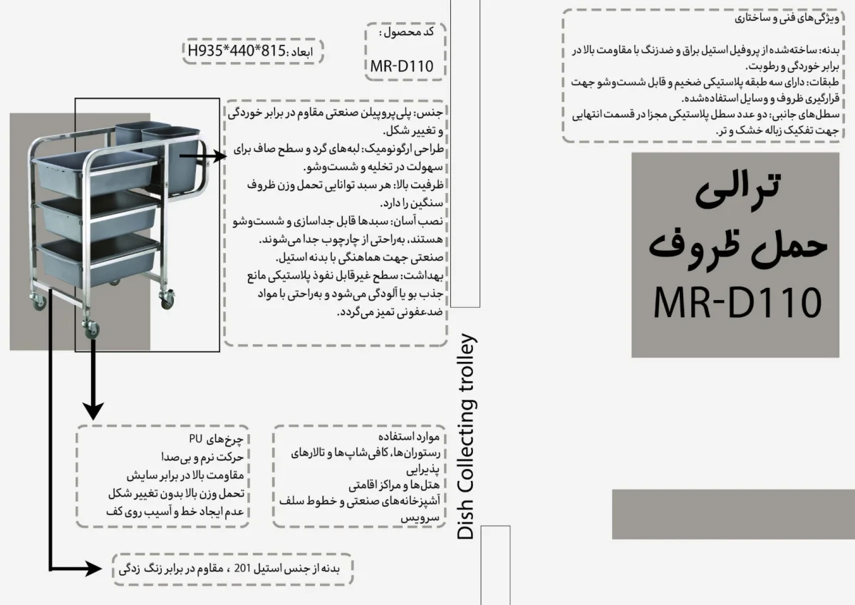 ترالى حمل حروف MR-D110