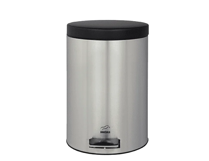 سطل زباله پدالدار 6 لیتری استیل